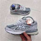 تصویر کتونی نیوبالانس وارداتی مدل 990 - طوسی / 43 