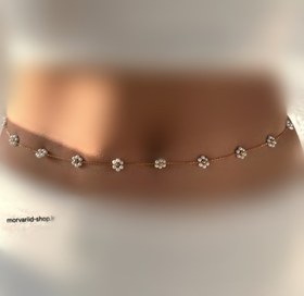 تصویر زنجیر بدن - طلایی / ML 