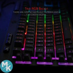 تصویر کیبورد گیمینگ ردراگون مدل K512 Shiva 