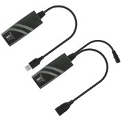 تصویر مبدل افزایش طول USB تحت شبکه بافو مدل BF-4914 طول 100 متر BF-4914 USB over Ethernet Extender