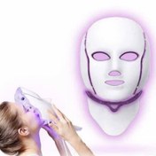 تصویر ماسک ال ای دی نقابی ۷رنگ کالرفول جوانسازی صورت و گردن LED Facial mask