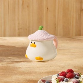 تصویر ماگ درب دار اردک کیوت 