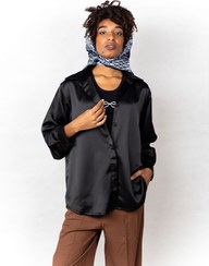 تصویر شومیز ساتن زارا مدل هیلدا کد 033 