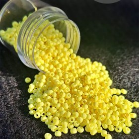 تصویر منجوق ژاپنی رنگ زرد پاستیلی 