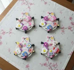 تصویر پک پنج تایی گیره انبری فانتزی سلیکونی 