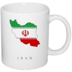 تصویر ماگ طرح کشور ایرانی - در انواع سایز ها - طرح کشور ایران 2 