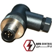 تصویر سوکت بدون سیم 5پین قطر12چپقی نری 