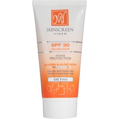 تصویر کرم ضد آفتاب فاقد چربی بی رنگ SPF30 مای Sunscreen Cream SPF30 MY