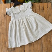 تصویر سارافون دخترانه نوزادی تا سه سال یقه ب ب (2285) 