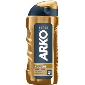 تصویر افترشیو ARKO مدل GOLD POWER حجم 250میلی لیتر ا arko after shave for men model gold power 250ml arko after shave for men model gold power 250ml