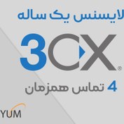 تصویر لایسنس یکساله 3CX - نسخه 4 تماس همزمان Enterprise 