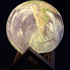 تصویر چراغ خواب طرح کره ماه 