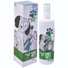 تصویر اسپری گره باز کن سگ و گربه یو اس پت 250ml Detangler spray for cat and dog 250 ml