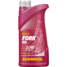 تصویر روغن کمک فنر موتور سیکلت مانول مدل 10w حجم ۱ لیتری Mannol fork oil motorcycle 10w 1 liter