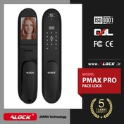 تصویر دستگیره تشخیص چهره و قفل اثر انگشتی دیجیتال ALOCK مدل Pmax Face - مشکی 