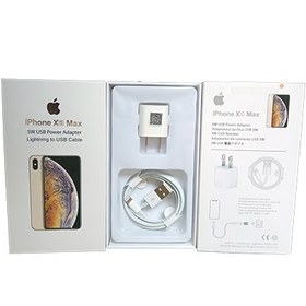 تصویر پک شارژر برند apple مدل iphone xs max iPhone Xs Max 5W USB Power Adapter Lightning to USB Cable