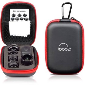 تصویر کیت لنز موبایل ایبولو IBOOLO 8-in-1 Lens Kit 
