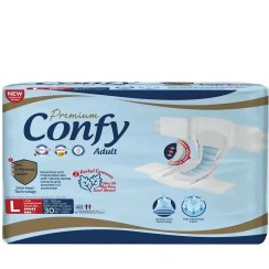 تصویر پوشک بزرگسال مدل Large بسته 30 عددی کانفی Confy adult diapers, Large model, pack of 30 pieces