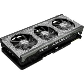 تصویر کارت گرافیک استوک پلیت Palit GeForce RTX 3090 GameRock ظرفیت 24 گیگابایت با کارتن palit geforce rtx 3090 gamerock 24gb gddr6x