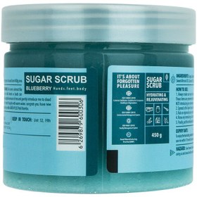 تصویر اسکراب شکری بلوبری 450گرم ژبن پلاس Jabon Plus Blueberry Sugar Scrub 450g