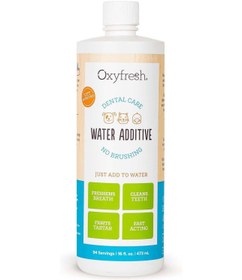 تصویر دهانشویه بدون بو و مزه گربه و سگ برند oxyfresh Oxyfresh water additive