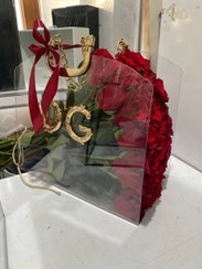 تصویر پارتی بگ پلکسی ۴۰ شاخه رز قرمز (فلاور بگ) 