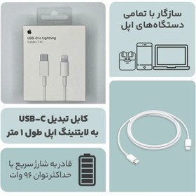 تصویر کابل کپی TYPE_C به LIGHTENING LIGHTENING TO TYPE_C COPY CABLE