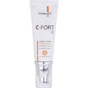 تصویر کرم صورت مدل C-Fort حاوی ویتامین C مناسب پوست خشک حجم 40 میلی لیتر درمالیفت Dermalift C Fort Vitamin C Cream For Dry Skin 40 ml