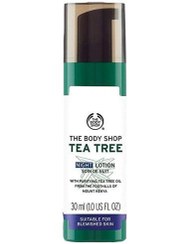 تصویر لوسیون شب حاوی روغن درخت چای بادی شاپ The Body Shop Tea Tree Hydrating Night Lotion 