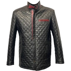 تصویر کاپشن چرم مردانه 