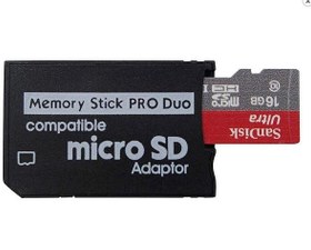 تصویر تبدیل رم Micro SD به Memory Stick ا micro sd to memory stick pro duo adapter micro sd to memory stick pro duo adapter