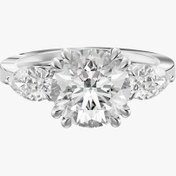 تصویر حلقه ازدواج طرح انیگما (اشک و گرد) 