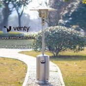 تصویر هیتر قارچی استیل وارداتی با تنظیم ارتفاع 