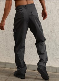 تصویر شلوار کتان مردانه ذغالی برند hubberholme Men Charcoal Trousers