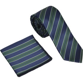 تصویر کراوات مردانه آبی سرمه ای Brianze | MKCA-1 اورجینال 