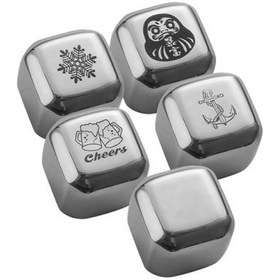 تصویر یخ استیل مکعبی ۸ عددی 