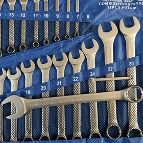 تصویر ست آچار 21 عددی یکسر رینگی صنعتی یوفی 