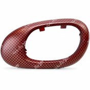 تصویر قاب دور دستگیره درب بازکن داخل قرمز راست 206 207 ایساکو قاب دستگیره دربازکن در جلو راست طرح هارمونی قرمز 207