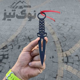 تصویر چاقوی پرتابی ۳ عددی نینجا با غلاف 