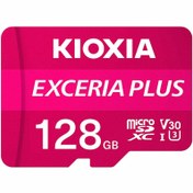تصویر کارت حافظه میکرو اس دی کیوکسیا Exceria Plus 128GB ا Kioxia Exceria Plus LMPL1M128GG2 128GB UHS-I microSDXC Memory Card Kioxia Exceria Plus LMPL1M128GG2 128GB UHS-I microSDXC Memory Card