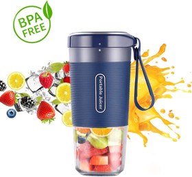 تصویر Portable Blender Cordless Personal Blender Juicer Mini Mixer Waterproof Smoothie Blender With USB Rechargeable BPA Free Tritan 300ml 