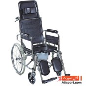 تصویر ویلچر فلزی تاشو (ارتوپدی ، برانکاردی) آزمد مدل AZ 609GCU ا Aluminum Fold able Wheelchair model AZ 609GCU Aluminum Fold able Wheelchair model AZ 609GCU