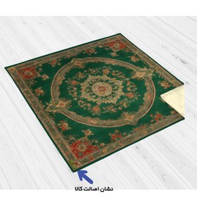 تصویر رومیزی سبز طرح فرش کد TC030 