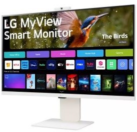 تصویر مانیتور 32 اینچ ال‌ جی مدل LG MyView 32SR85U-W LG MyView 32SR85U-W 32 Inch IPS 4K Flat Business Monitor