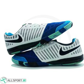 تصویر کفش فوتسال نایک لونار گتو Nike Lunar Gato IN Blue White 