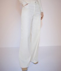 تصویر شلوار مخمل کبریتی شیری MANGO 