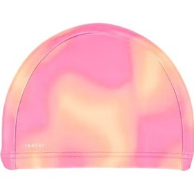 تصویر کلاه شنا دکتلون نابایجی-NABAIJI Fabric pool cap-صورتی 