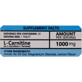 تصویر ال کارنیتین 1000 میلی گرم ام پلاس Mardin M+ L Carnitine 1000 mg 30 Tabs