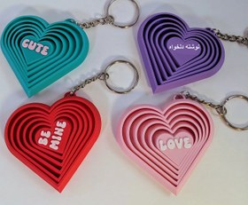 تصویر جاکلیدی فیجت قلب Keychain Heart Fidget