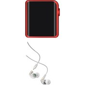 تصویر Shanling M0 Hi-Res Touch Screen Portable Music Player – Red + Mee Audio M6 Pro 2nd Gen Noise-Isolating Musician’s In-Ear Monitors – Clear 